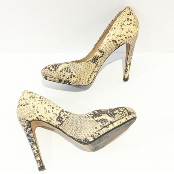 ZARA snakeskin heels sz 39 - Picture 5 of 8